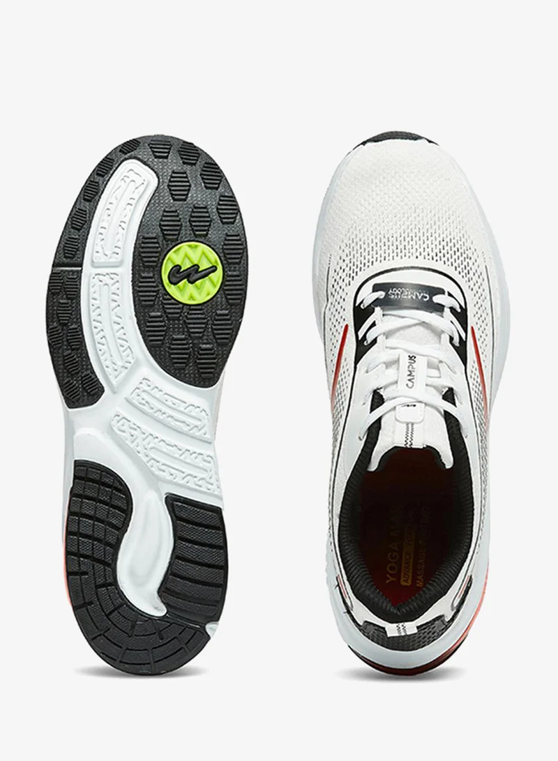 Campus White Men Acetate Yoga Max Lace-Up Running Shoes-White for Men | Best Price UAE