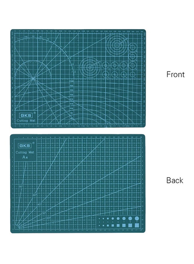 GKS Double-Sided A4 Cutting Mat Green - Image 2
