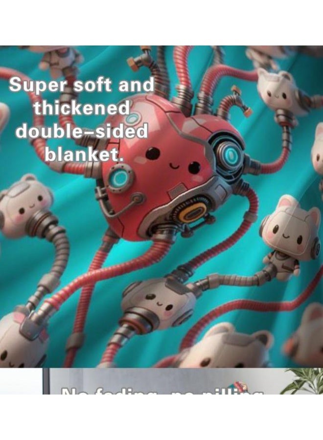 general Flannel thin blanket (warm and comfortable, suitable for sleep, gaming, dust removal and sandproof) 150cm*200cm - 657 - Image 5