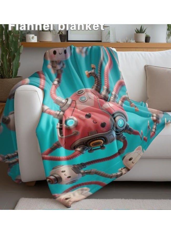 general Flannel thin blanket (warm and comfortable, suitable for sleep, gaming, dust removal and sandproof) 150cm*200cm - 657 - Image 4