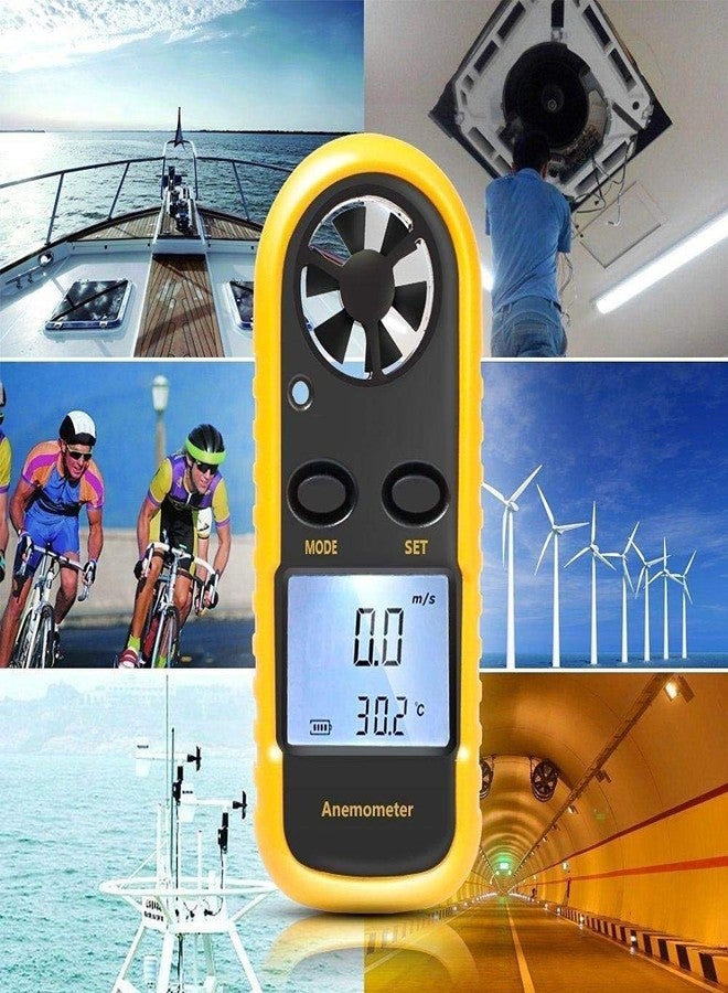 POXEFLIP Digital Anemometer, Wind Speed Meter, Air Flow Velocity Pocket Anemometer Handheld Mini with Backlight for Windsurfing, Sailing, Kite Flying, Surfing Fishing Etc. - Image 3
