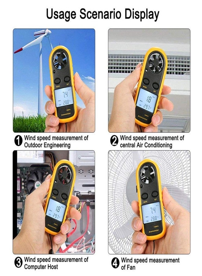 POXEFLIP Digital Anemometer, Wind Speed Meter, Air Flow Velocity Pocket Anemometer Handheld Mini with Backlight for Windsurfing, Sailing, Kite Flying, Surfing Fishing Etc. - Image 5