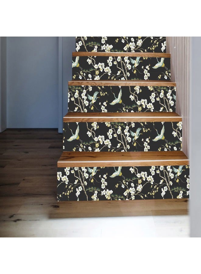 Transform Heron Black Peel and Stick Wall Cover Wallpaper - Image 5
