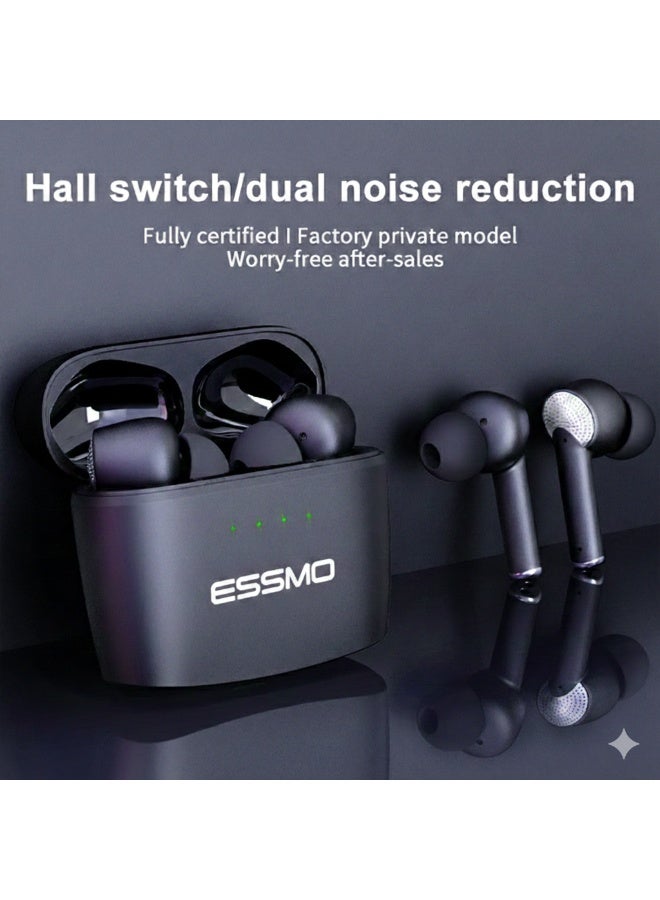 سماعات ESSMO Pro Buds اللاسلكية بتقنية بلوتوث من الجيل الخامس مع علبة شحن - صوت نقي، ميكروفون بخاصية إلغاء الضوضاء، سماعات أذن TWS لأجهزة iPhone و Android - Image 4