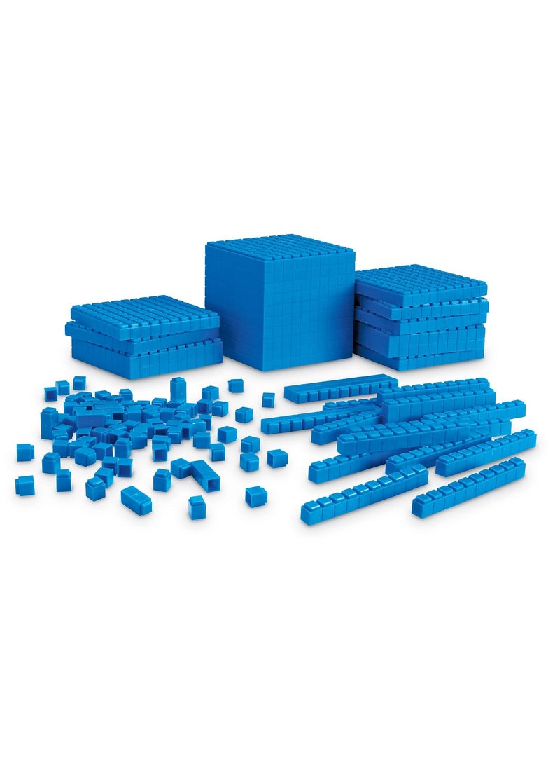 Learning Resources Learning Resources LER6356 Interlocking Base Ten Starter Set, Multi-color  - Image 3