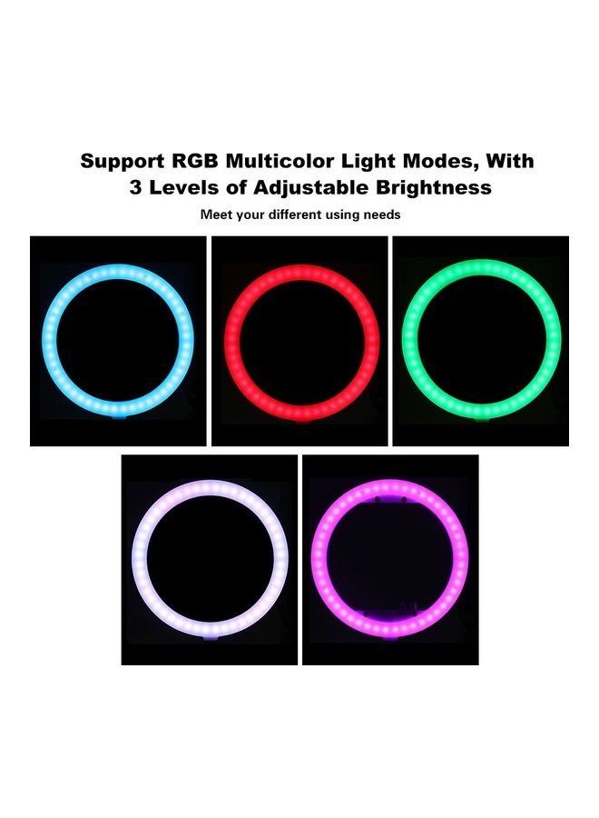 Loquat 240-Piece RGB LED Ring Light Lamp White/Black - Image 5