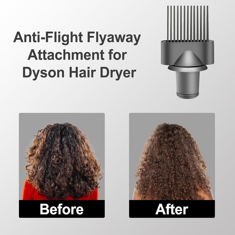 Tazweeq ملحق مشط واسع الأسنان لمجفف الشعر Dyson Supersonic، ملحق مشط مجفف الشعر، مناسب لجميع موديلات مجفف الشعر Dyson Supersonic (غير مناسب لمكواة التجعيد) - Image 3