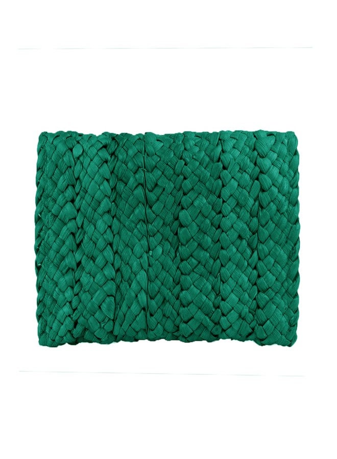 LUI SUI Women Straw Clutch Purse Handbag Straw Shoulder Bag Summer Beach Bag Woven Bag Envelope Purse Wallet - Image 2