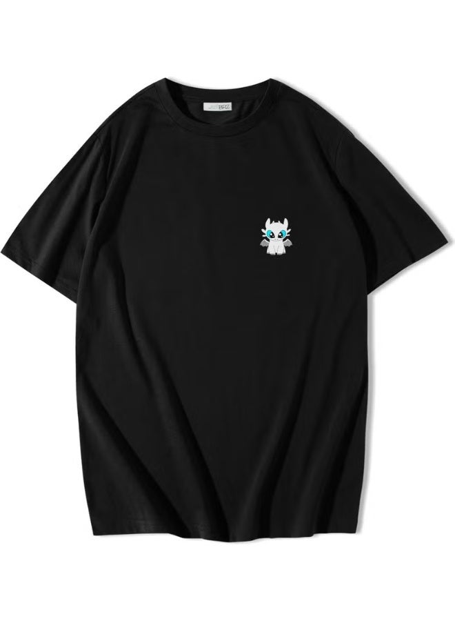 BRZ Collection Oversize Light Fury How to Train Your Dragon T-Shirt - Image 1