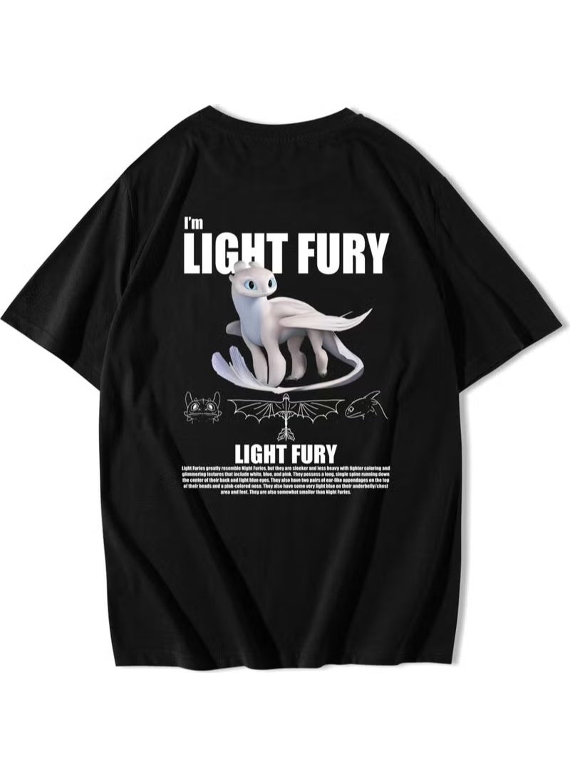 BRZ Collection Oversize Light Fury How to Train Your Dragon T-Shirt - Image 3