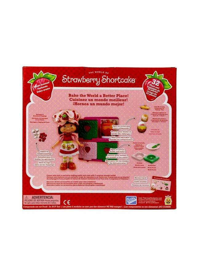 The Loyal Subjects - Strawberry Shortcake Sweet Scented 5.5-Inch Posable Fashion Doll In Exclusive Baking Dress And Berry Bake Playset With Oven, Baking Mixtures And Cooking Accessories - Image 1