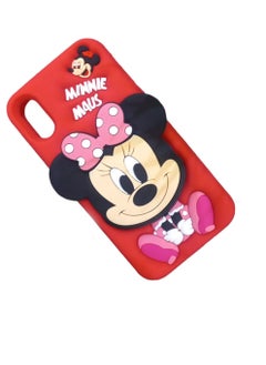 Back Cover iPhone X/XS  Soft Silicone 3D Cute Cartoon with Holder Full Protective Case Compatible with iPhone X/XS (mickey mouse Case)