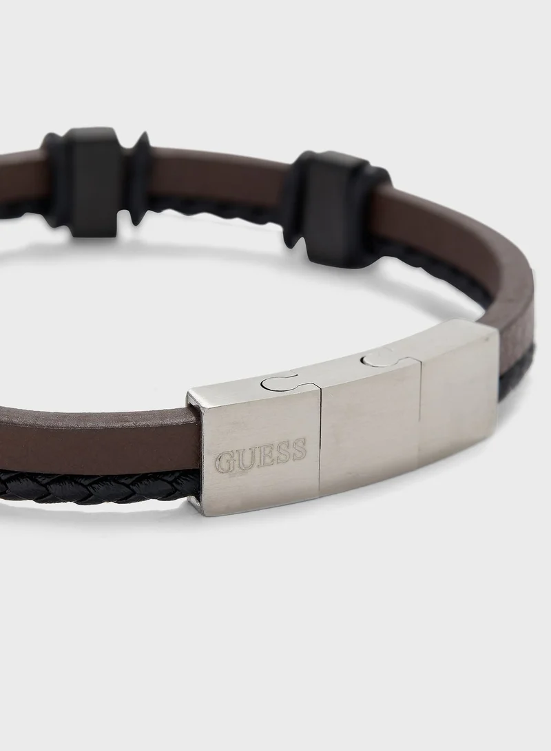 GUESS Cord Leather Bracelet