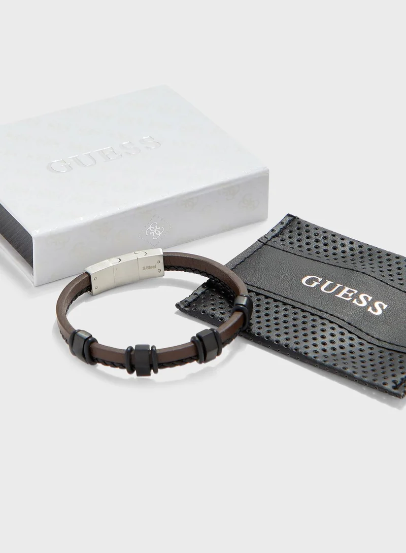 GUESS Cord Leather Bracelet
