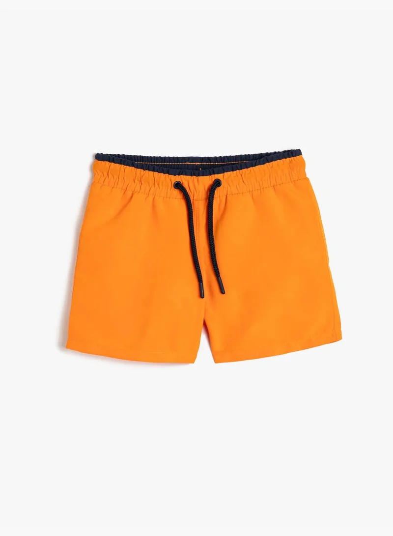 كوتون Swimsuit Drawstring Basic