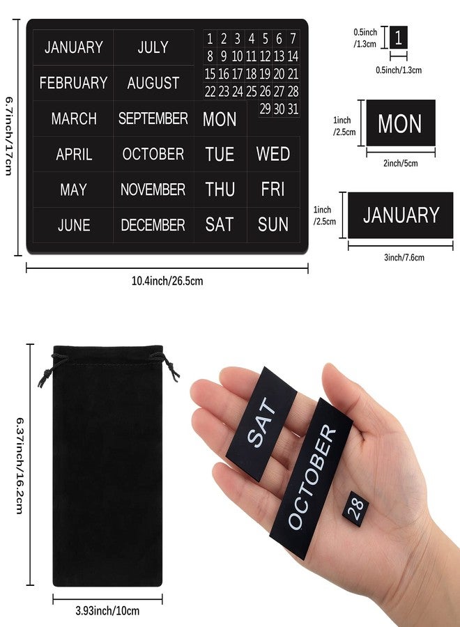 Weewooday 50 Pcs Calendar Magnet Numbers for Whiteboard and Refrigerator, Magnetic Days of The Week and Months Magnetic Calendar Dates Indicators for Office (10.4 x 6.7 Inch) - Image 2