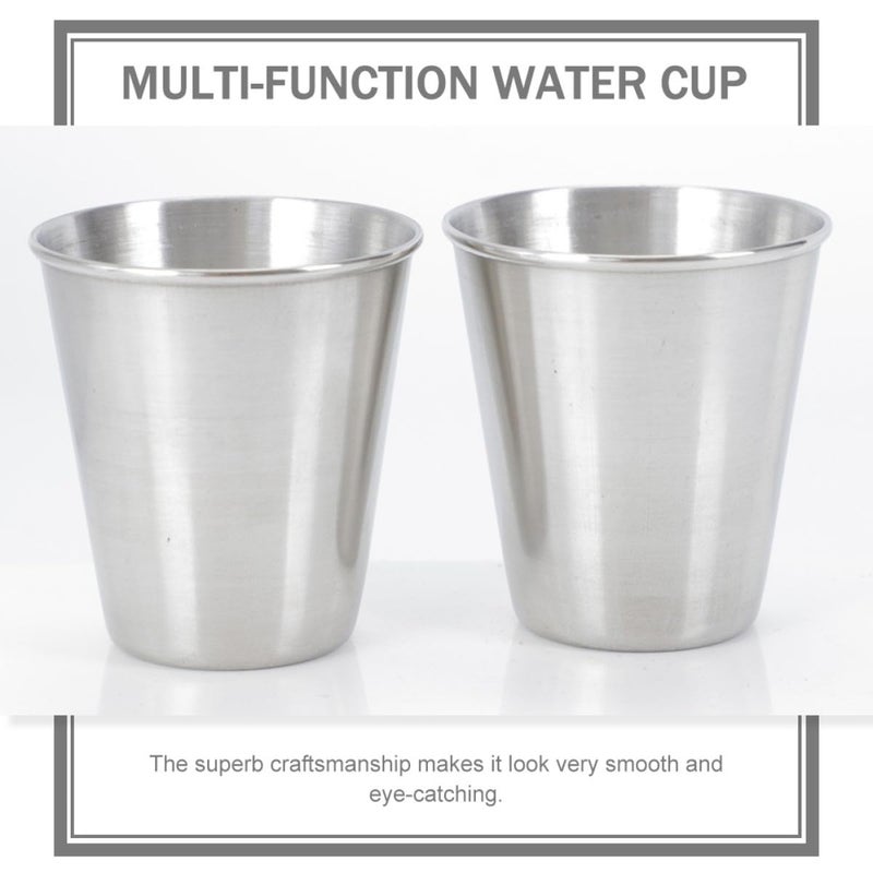 Stainless Steel Camping Cups 70ml 10 Pack Portable Reusable Drinkware For Outdoor Travel - Image 4