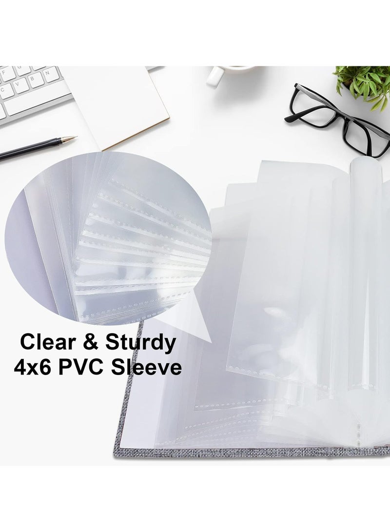 Oasisgalore 2-Pack 4x6 Photo Album，26-Pocket Premium Linen Cover Mini Photo Book for Photos, Postcards  - Image 4
