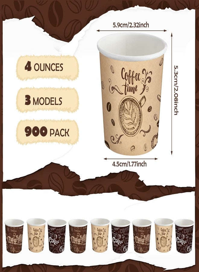 Dingion 900 Pack 4oz Small Disposable Espresso Coffee Cups Hot Cold Drinking Paper Cups for Home, Office, Cafe, Restaurant, Travel, Party, Picnic, Travel and Events - Image 2