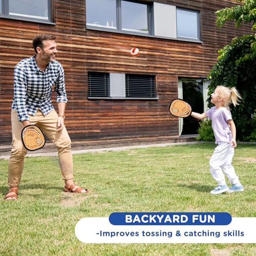 Aywewii Toss and Catch Ball Game Kids Toddler Sports Toy for Boys Girls 3 4 5 6 7 8 Year Old Baseball Glove Sticky Balls Set for Birthday Xmas Gifts Stocking Stuffer Great Outdoor Yard Lawn Beach Games - Image 5