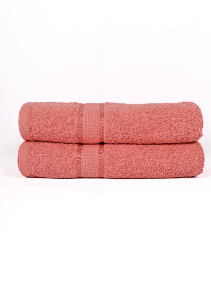 Baltic Linen 100% Cotton Bath Towels Ultra Soft 70 x 140 Cm, 430GSM Terry  Pack of 2 - Image 1