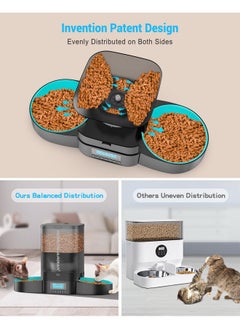 HoneyGuaridan Automatic Cat Feeder for Two Cats,3.5L Cat Food Dispenser with Slow Feeder Bowl,Timed Cat Feeder Programmable 1-6 Meals Control, Dual Power Supply,Desiccant Bag,10s Meal Call - pzsku/Z4E37E40AE63B3624C2D7Z/45/_/1737031603/24388565-29f5-4e77-b5a7-752ec8fdb335