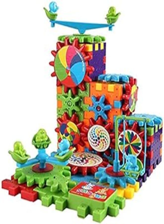 OR Interlocking Learning Block Bricks Electric Gear Electric Building Blocks Plastic DIY Assembled Toy Product 81 Sets Intelligence Toys For Kid 