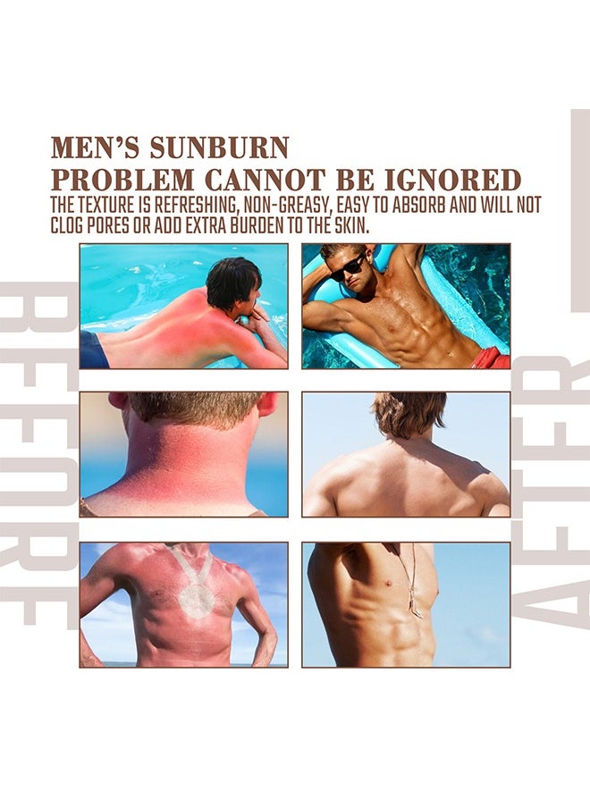 East Moon - Men'S Sunscreen SPF50+,Moisturizing And Non-Sticky Sun Cream,Anti-Oxidation Reduce Skin Damage For Men,Sunscreen Lsolating Cream Effective UV Protection 50g - Image 1
