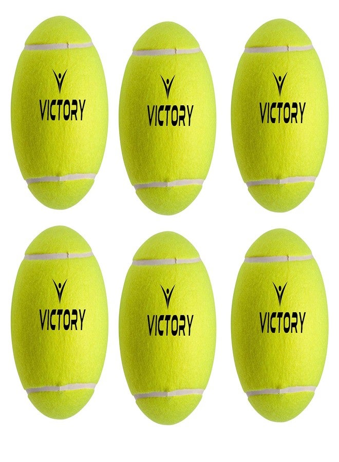 Victory Cricket Tennis Ball for All Age Medium Weight Cricket Ball Pack of 6 - Image 1