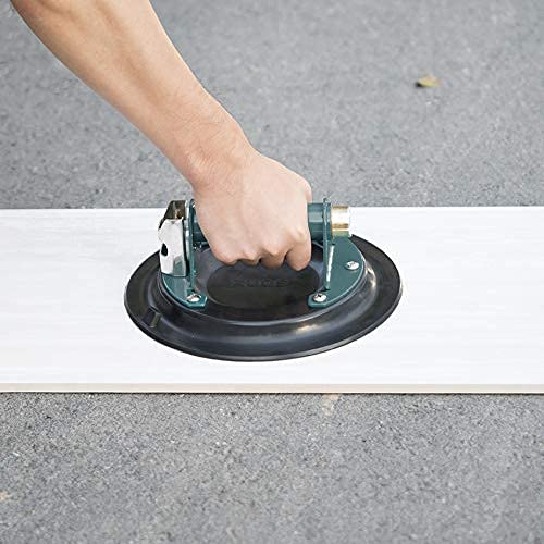 ZUOS 10" Glass suction cup for Granite & Glass Lifting, Vacuum Suction Cup with Metal Handle and Brass Pump,760lbs Load Capacity (10" -Mental) - Image 5
