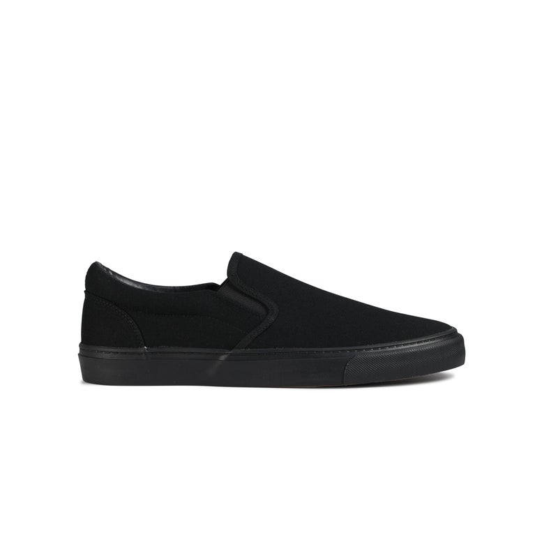 hello basics Men's Sneakers Low Top Canvas Slip On Shoes for Men, Soft Insole Mens Slip on Sneakers (Black, 13) - Image 5