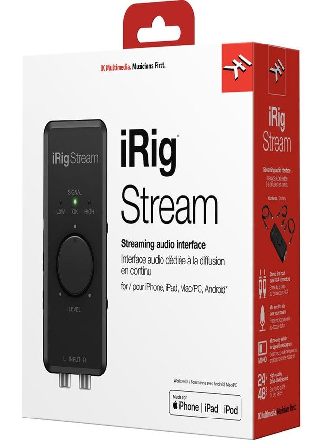 IK Multimedia iRig Stream - Audio Interface for iOS, Android, Mac, and PC Audio Interface for Livestream - iOS, Android, Mac, and PC - Image 4