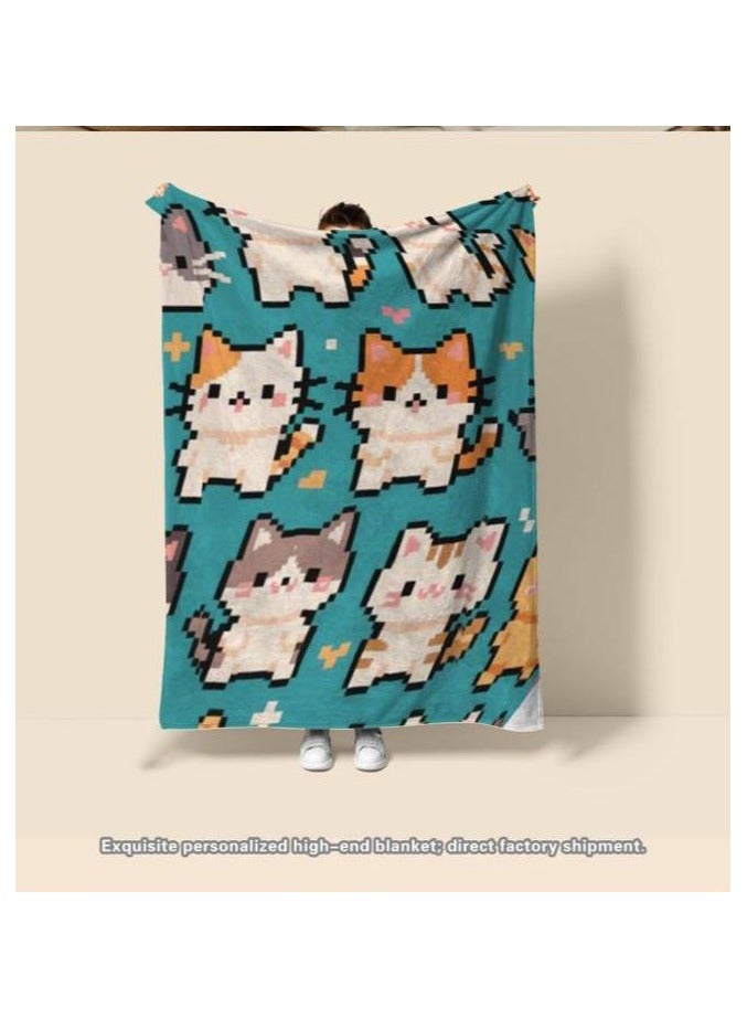 general Children's or student cartoon flannel thin blanket (warm and comfortable, suitable for sleep, games) 100cm*150cm - Image 3