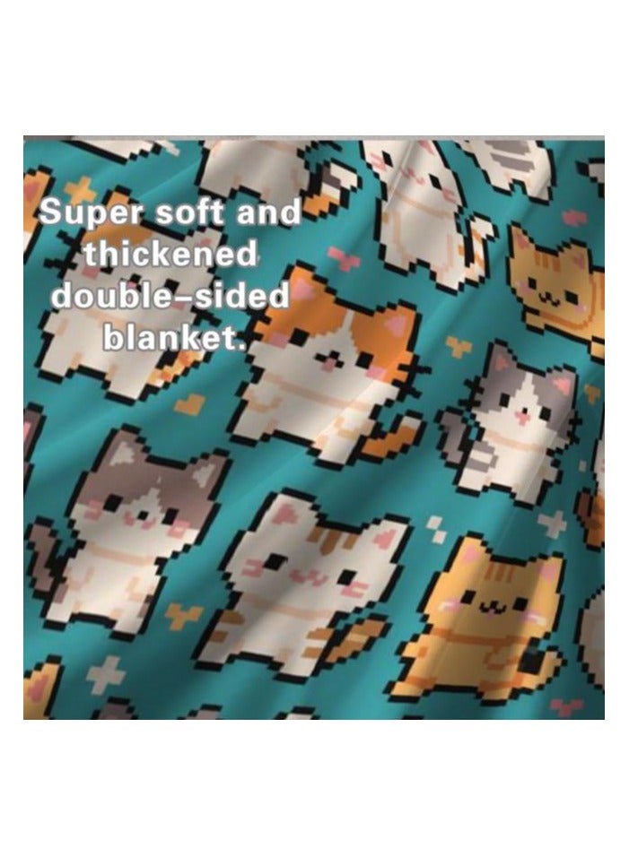 general Children's or student cartoon flannel thin blanket (warm and comfortable, suitable for sleep, games) 100cm*150cm - Image 5