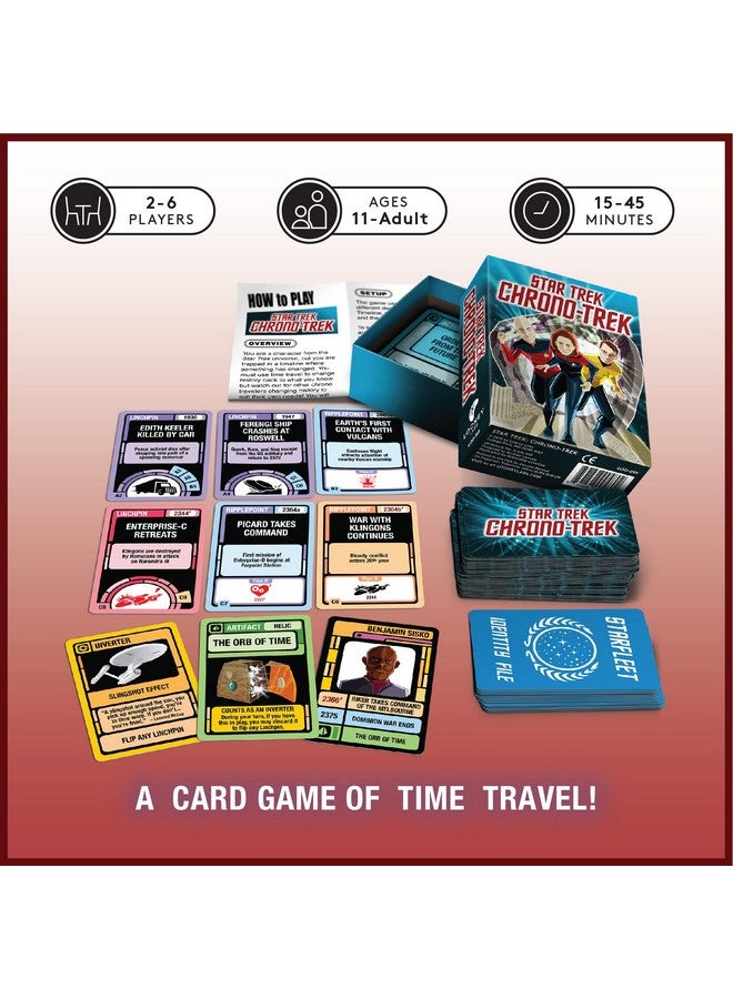 Looney Labs Looney Labs Star Trek Chrono-Trek Card Game - Epic Star Trek Adventure in Alternate Realities  - Image 2
