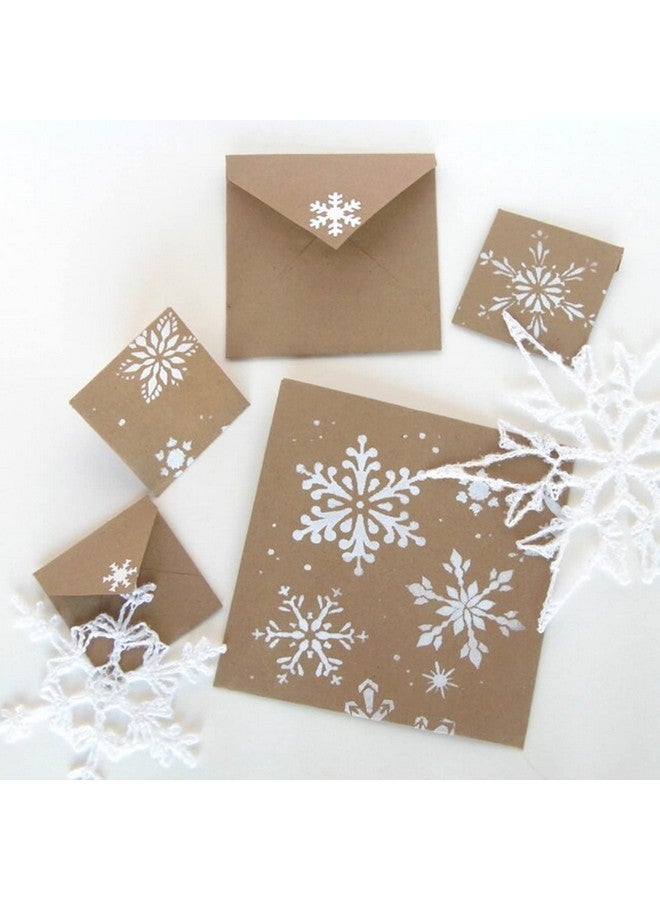 JAJADO Silk Screen Stencils Small Christmas Tree Stencils Buffalo Plaid Snowman Bundle Snowflakes Screen Printing Stencils For Painting On Wood/Paper/Cup/Plate/Glass/Door Diy Christmas Ornaments - Image 2