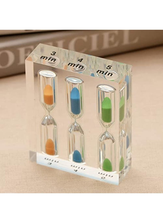 Hourglass Sand Timer 3/4 / 5 Minutes, Creative Time Funnel Home Decor Ornament Gift for Home Office Kitchen Decoration (3 4 5 Min) - Image 3