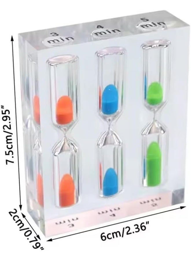 Hourglass Sand Timer 3/4 / 5 Minutes, Creative Time Funnel Home Decor Ornament Gift for Home Office Kitchen Decoration (3 4 5 Min) - Image 4