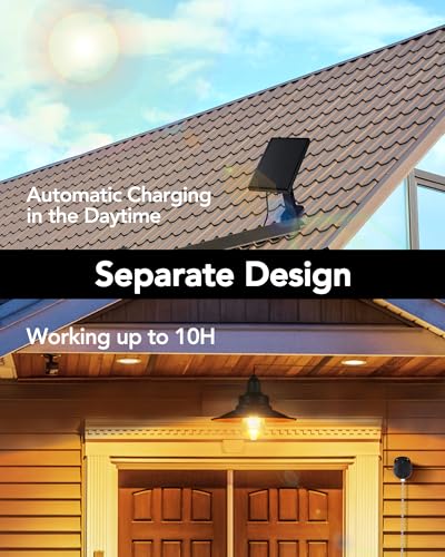 FabStyl Solar Pendant Light Indoor Outdoor, Solar Shed Light IP65 Waterproof Metal Powered Hanging Chandelier, Gazebo Lights with Pull Cord for Garden, Chicken Coop, Gazebo, Barn - Image 4