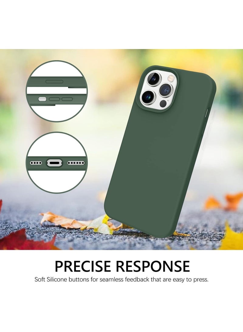 iPhone 15 Pro Case Cover Liquid Silicone Silky-Soft Touch Full-Body Protective Case with Microfiber Lining Cover For iPhone 15 Pro 6.1-inch - Image 4
