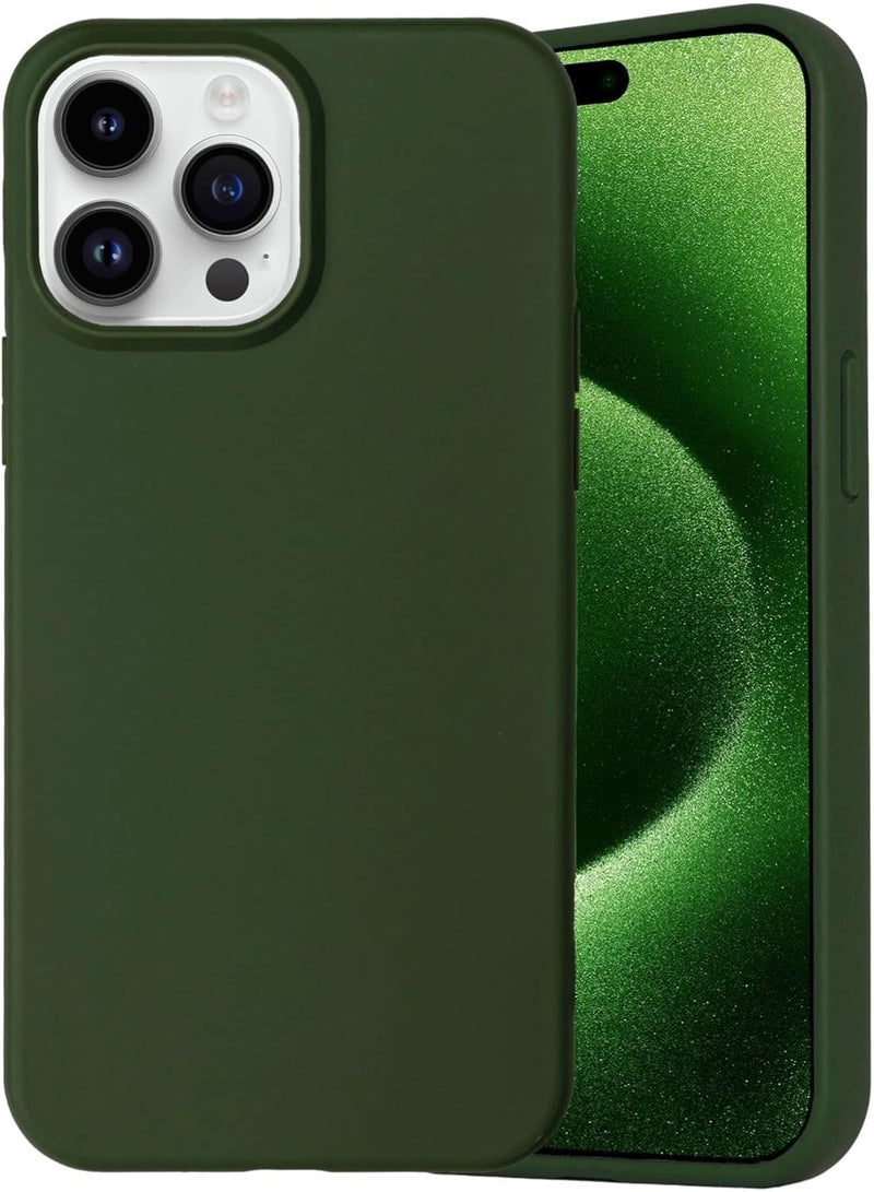 iPhone 15 Pro Case Cover Liquid Silicone Silky-Soft Touch Full-Body Protective Case with Microfiber Lining Cover For iPhone 15 Pro 6.1-inch - Image 1