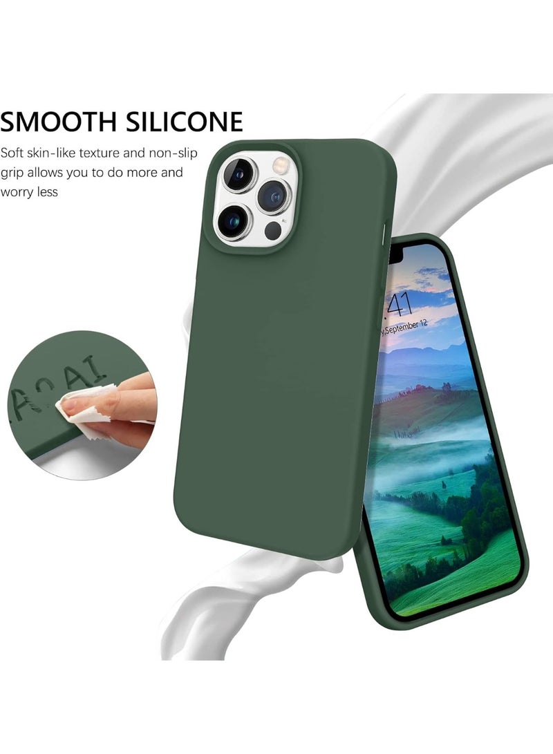 iPhone 15 Pro Case Cover Liquid Silicone Silky-Soft Touch Full-Body Protective Case with Microfiber Lining Cover For iPhone 15 Pro 6.1-inch - Image 3