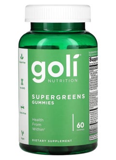 Goli Nutrition Supergreens Gummies  60 Gummies 