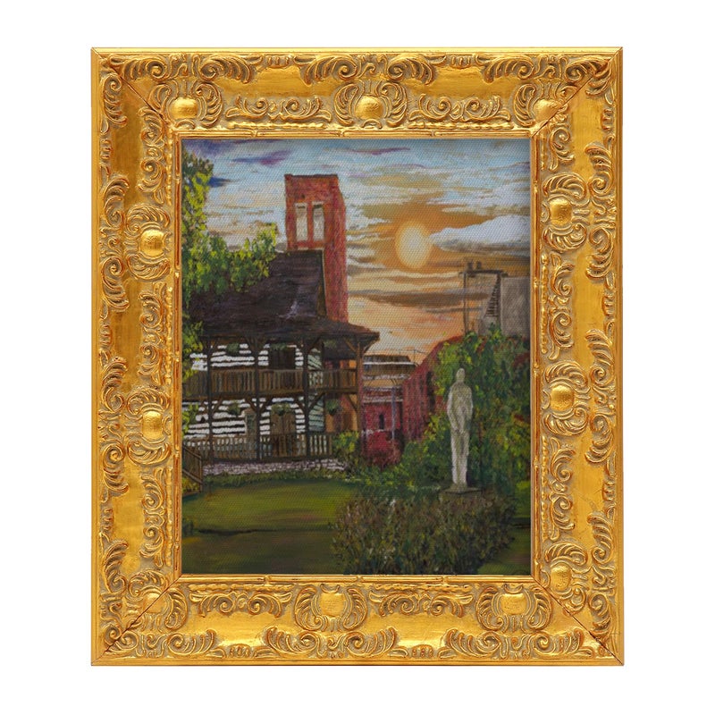 CANFRAVAS 16x20 Canvas Frame, Gold Antique Ornate Floater Frames for Canvas Paintings, Solid Wood Plein Air Baroque Victorian Floater Frame, Oil Painting Vintage Frames (Gold,16"x20") - Image 1