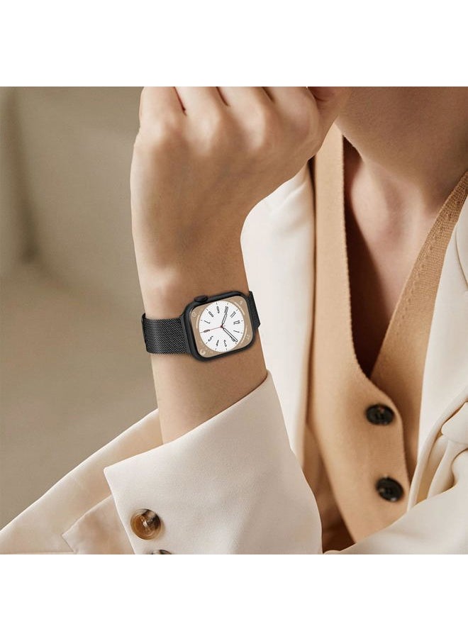 Mazuboho 3 Pack Metal Bands Compatible with Apple Watch Bands for Women (42 Series 10)mm 41mm 40mm 38mm, Stainless Steel Magnetic Loop Apple Watch Band for iWatch Bands Series 10/9/8/7/6/5/4/3/2/1/SE  - Image 5