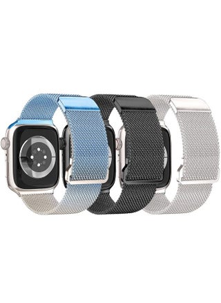 3 Pack Metal Bands Compatible with Apple Watch Bands for Women (42 Series 10)mm 41mm 40mm 38mm, Stainless Steel Magnetic Loop Apple Watch Band for iWatch Bands Series 10/9/8/7/6/5/4/3/2/1/SE - pzsku/Z4E386D65C9A837CCF9C2Z/45/1743376300/2173e0b0-54d3-4253-a683-399c8b7805a5