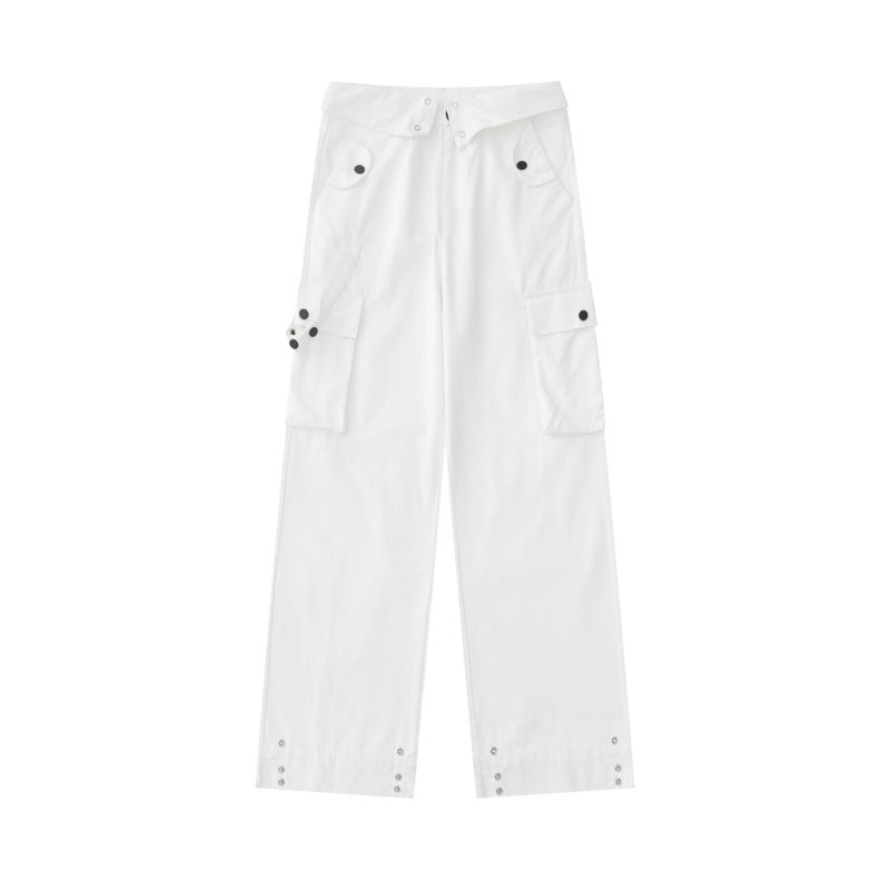 OREETA, autumn fashion brand overalls women's American overalls men's retro casual pants wide leg high waist overalls - Image 1