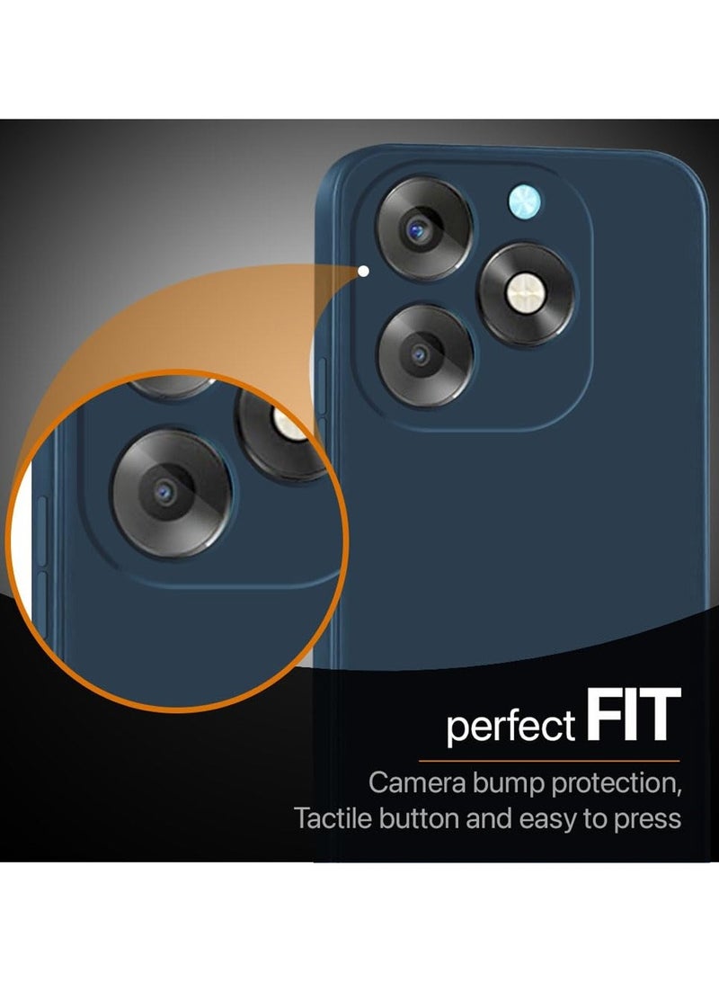 Techie Stylish TPU Silicone Back Cover Case for Itel S23 Plus Slim Fit Design, Smooth and Soft – Navy Blue - Image 3