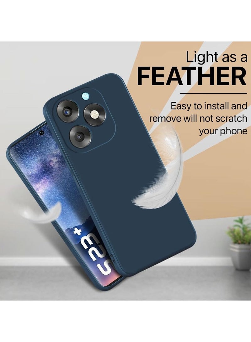 Techie Stylish TPU Silicone Back Cover Case for Itel S23 Plus Slim Fit Design, Smooth and Soft – Navy Blue - Image 4