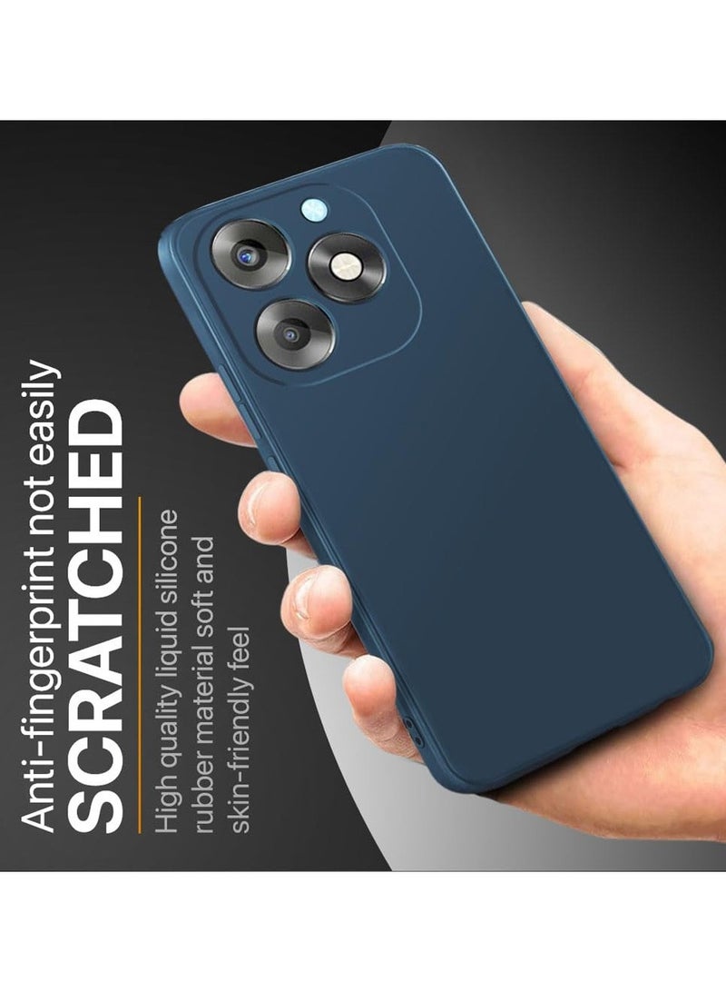 Techie Stylish TPU Silicone Back Cover Case for Itel S23 Plus Slim Fit Design, Smooth and Soft – Navy Blue - Image 2